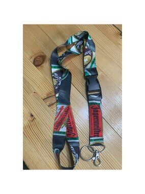 Jagermeister Lanyard Keychain Black Red Green Logo Detachable Buckle Promo Item